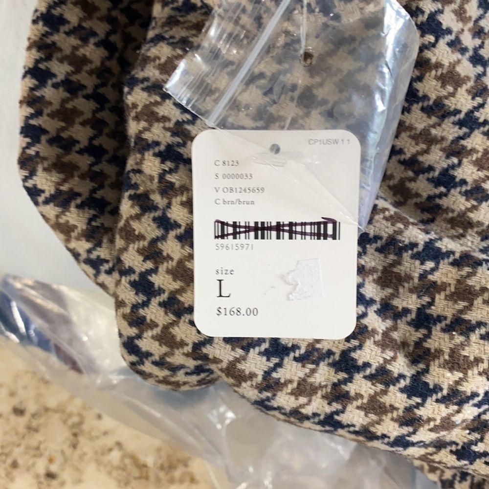 FREE PEOPLE MARYAM HOUNDSTOOTH PAPER-BAG SLACKS - Picture 10 of 15